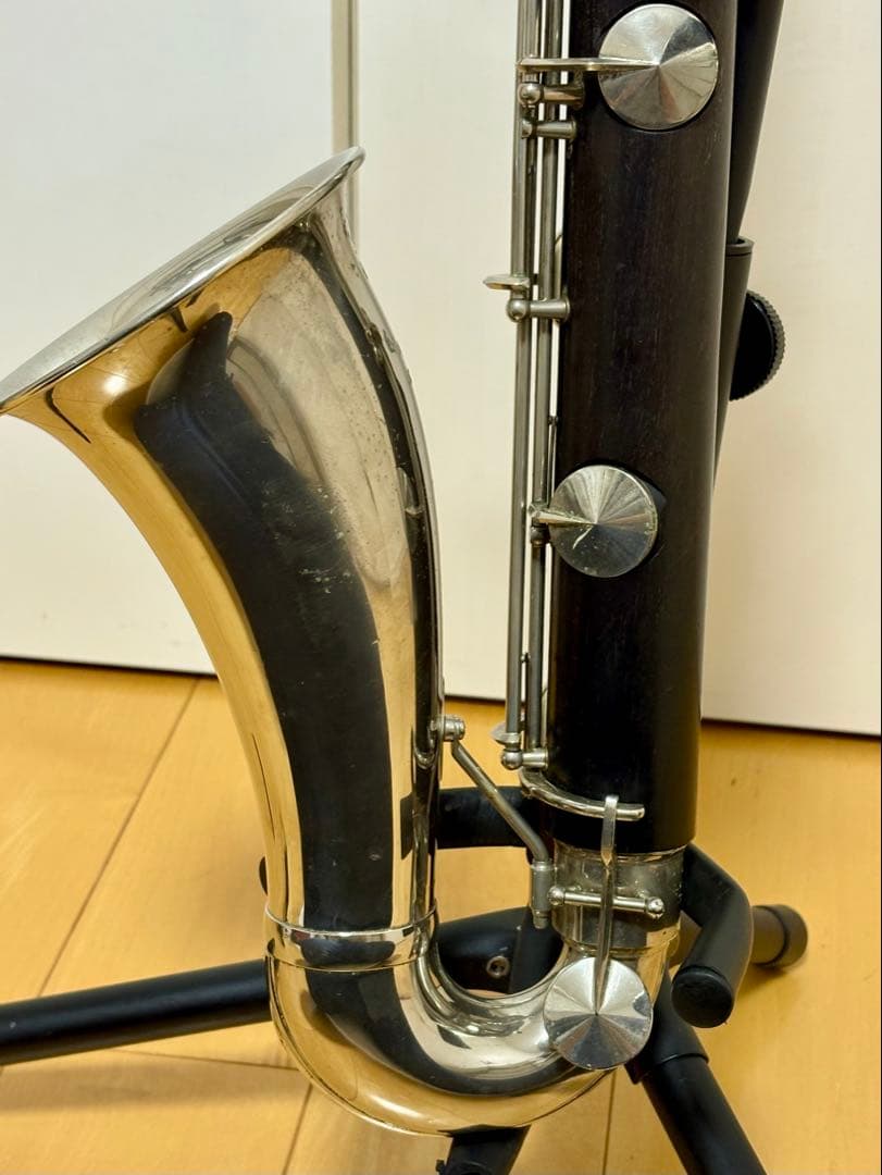 【稀少】バスクラリネット　ノブレ　ケース付き　木製（グラナディラ材）