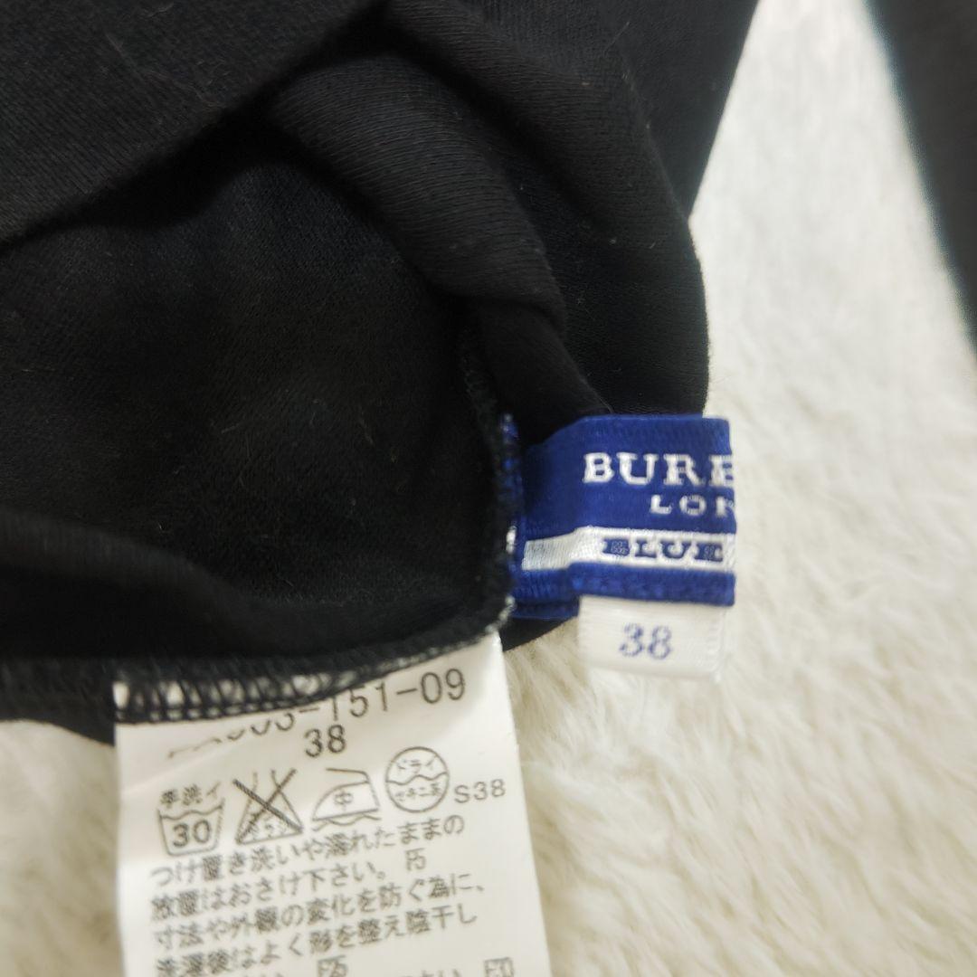 バーバリーブルーレーベル ボウタイ リボン 長袖 ノバチェック ホースロゴ