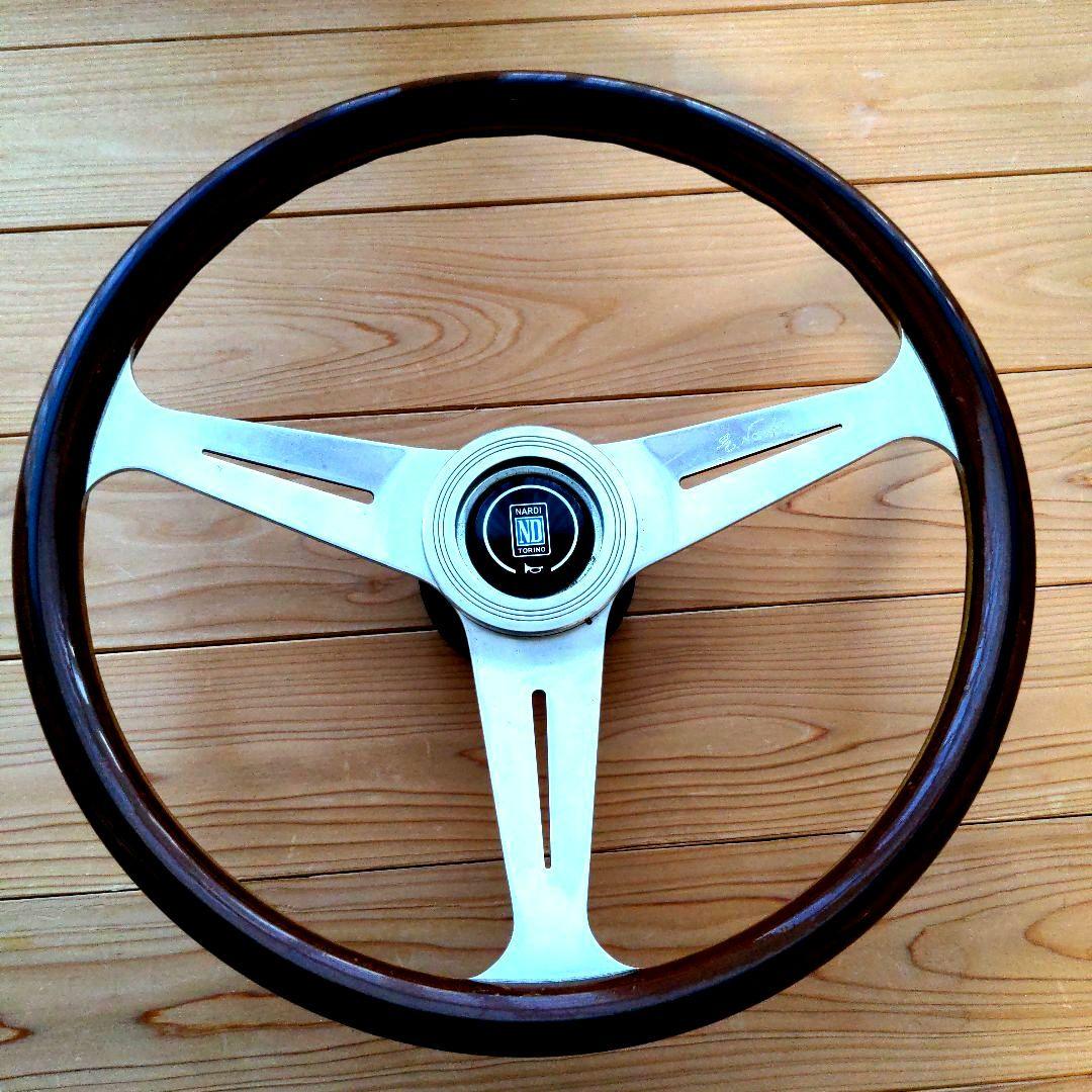 Nardi ステアリング 3本スポーク ブラウン