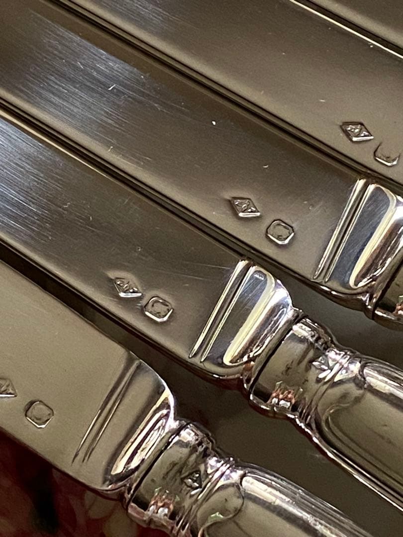 【フランス／ピュイフォルカ】純銀／デザートナイフ 1本「シェル」