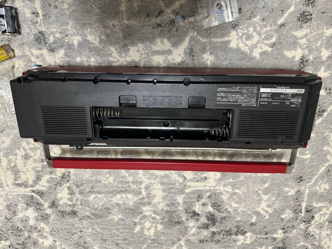 SHARP ステレオダブルカセットQT-77MK II (R)現状品