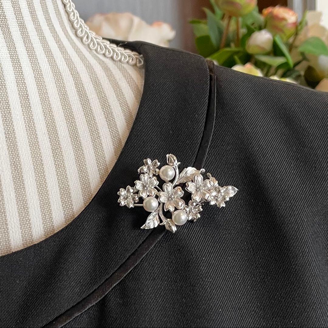 GINZA TANAKA パールブローチ　入学式　あこや真珠　検索用-ミキモト