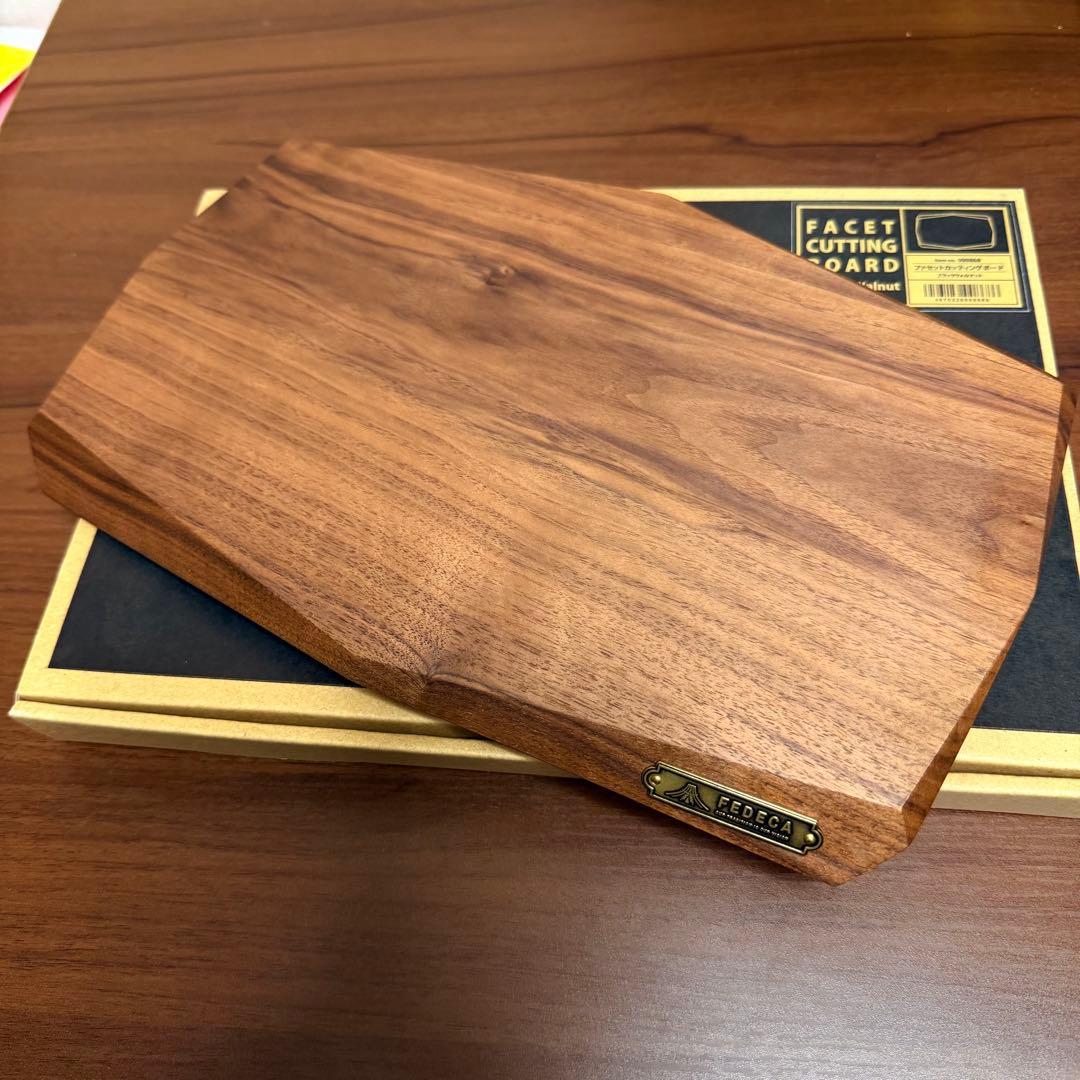 FEDECA ファセットカッティングボード ブラックウォルナット