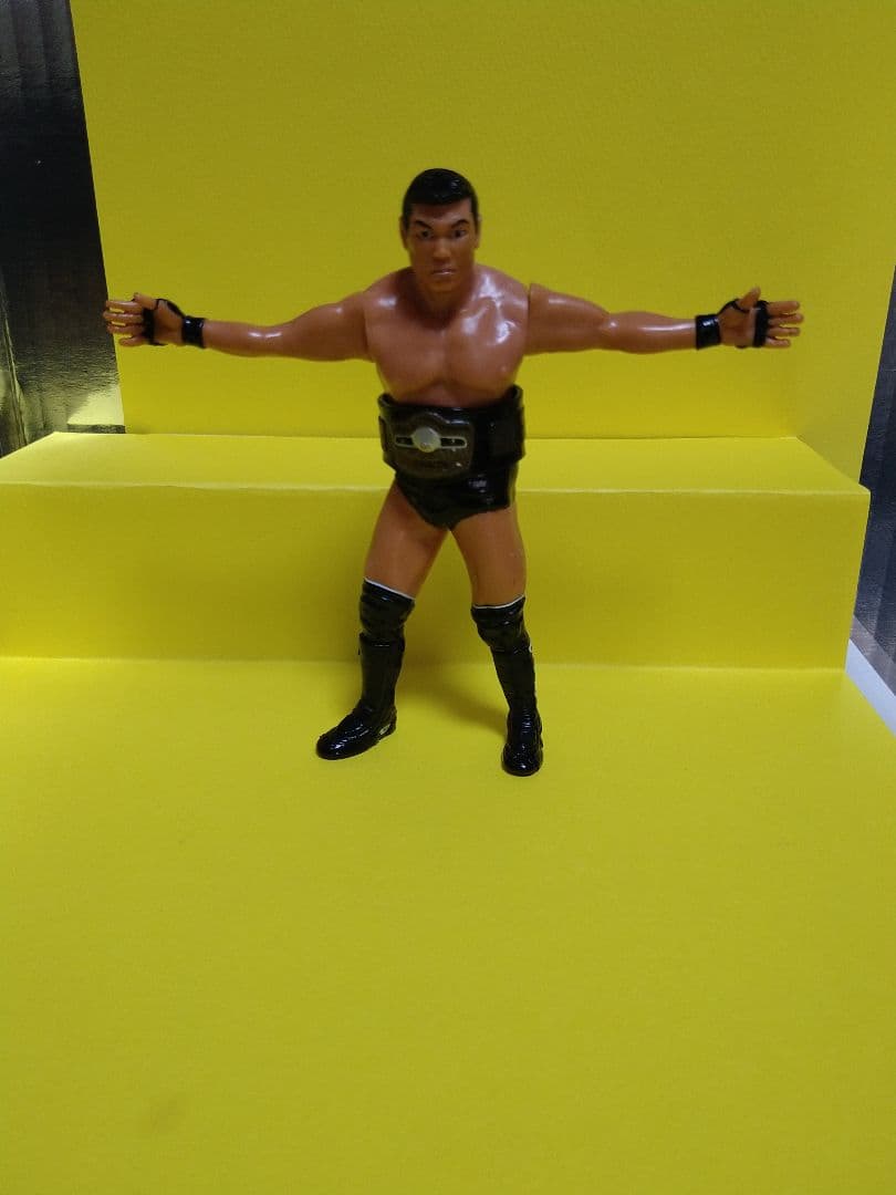 アントニオ猪木、小川直也、大仁田厚、桜庭和志、春一番のフィギュア７体