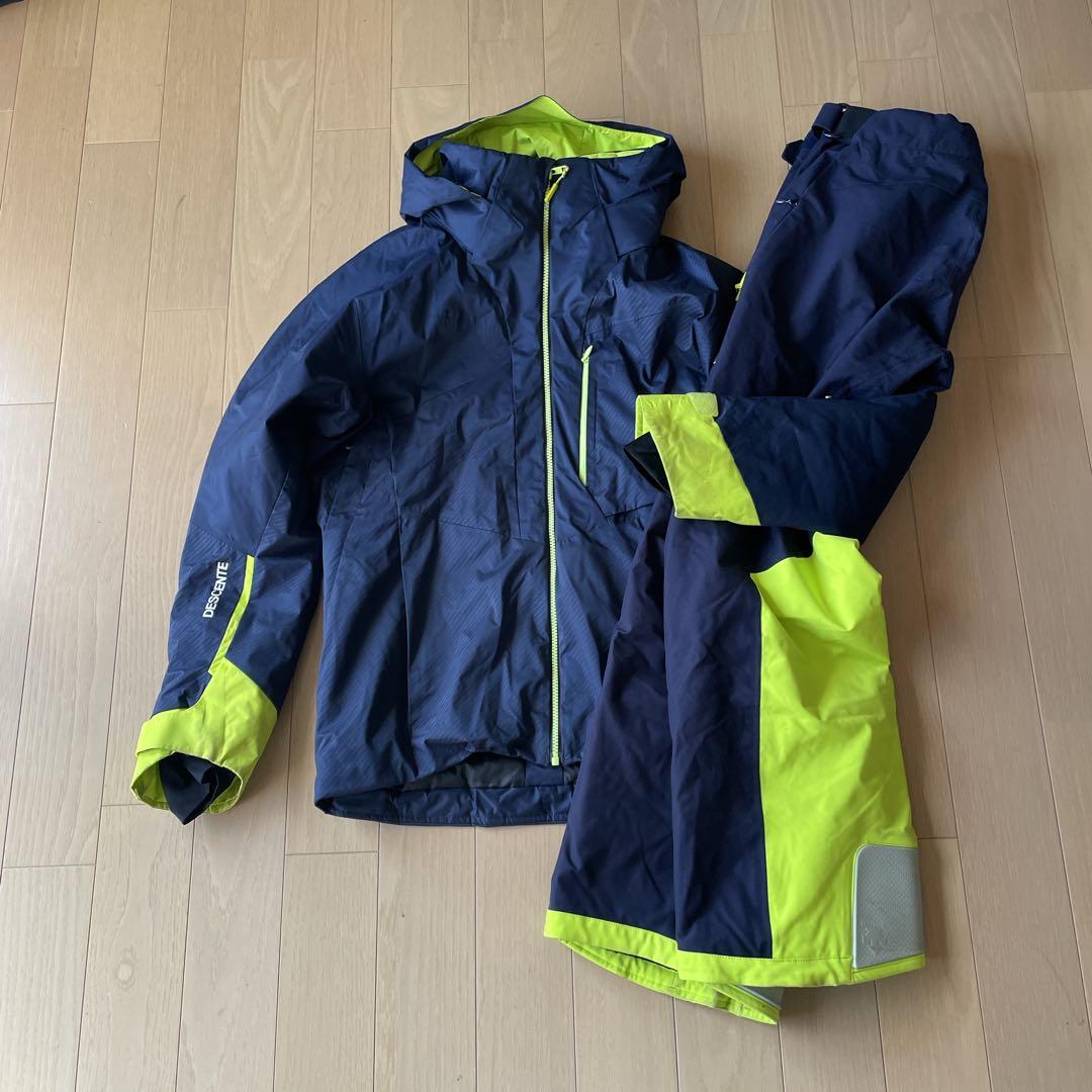 デサント DESCENTE スキーウェア 上下セット デモチーム中古サイズL