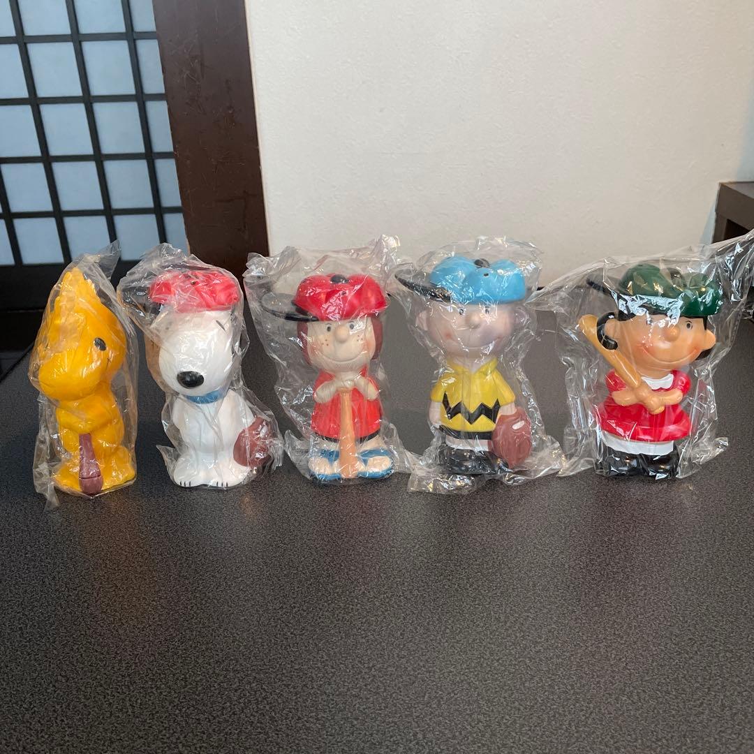スヌーピー 貯金箱 ソフビ