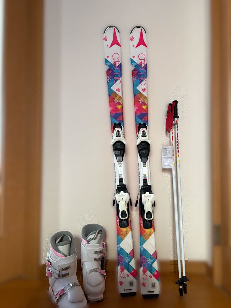 スキー3点セットスキー板140cmスキー靴23.5cm ジュニア用