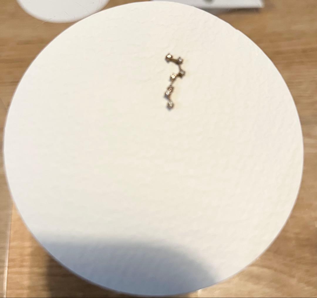 chy 北斗七星ピアス k18 星座 ピアス　ゴールド　ラインストーン ダイヤ