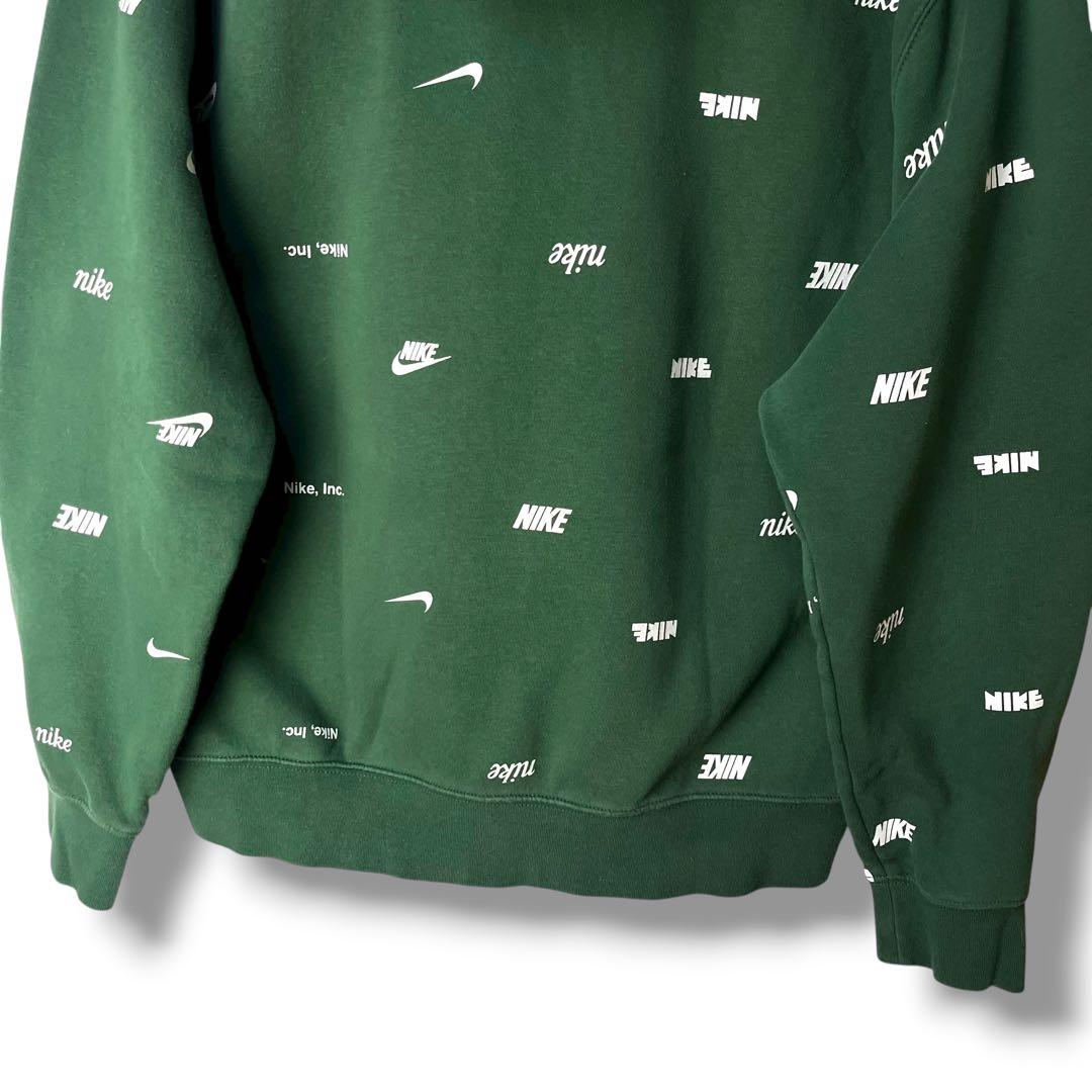 NIKE ナイキ スウェットセットアップ 上下セット スウッシュロゴ総柄 XL