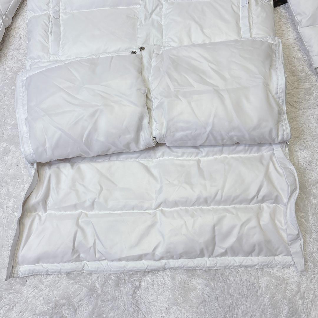 アディダス ベンチコート ロング ダウンコート ジャケットホワイト XL 極暖