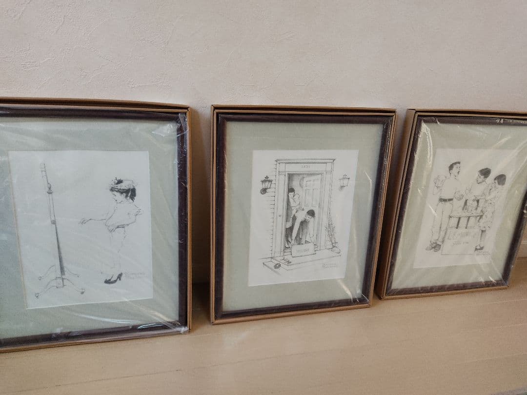絵画アート『ノーマンロックウェル』3点セット
