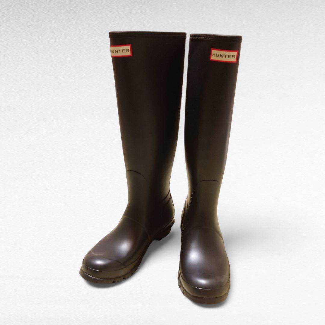 美品 HUNTER ハンター オリジナル トール レイン ブーツ ロング UK6