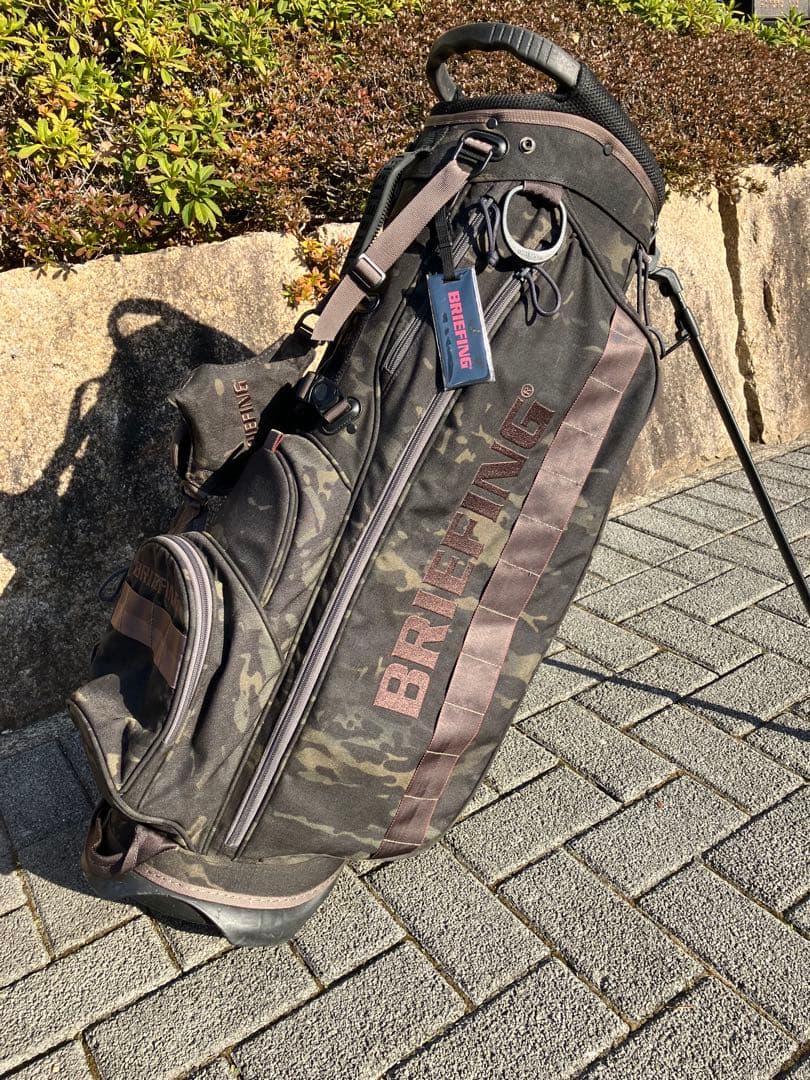 ブリーフィングゴルフ　キャディバッグ CR-4 #02 マルチカモブラック