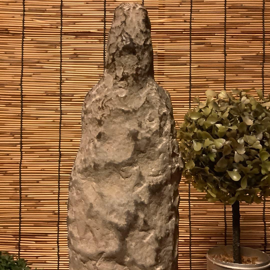 中国魏國「大魏・菩薩立像」南北朝時代・北斎・北魏様式・黒曜石・年号刻字彫