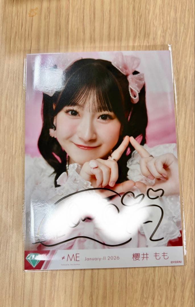 ノイミー　生写真　直筆　櫻井もも