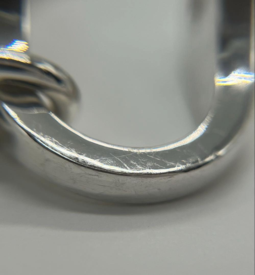 ティファニー TIFFANY インゴットプレート シャックル キーリング