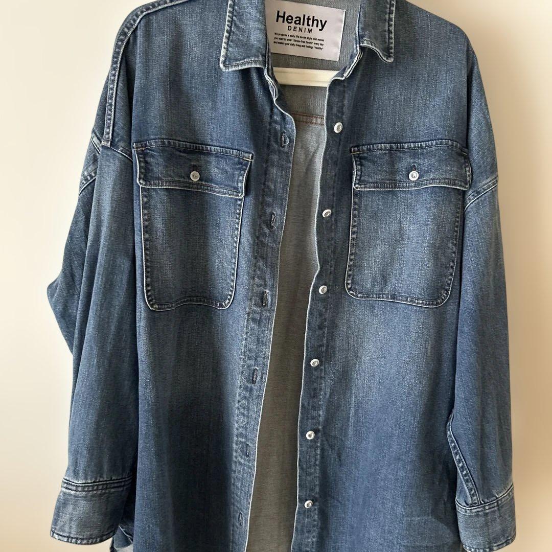 美品　Healthy Denim 長袖デニムシャツ　サイズ1