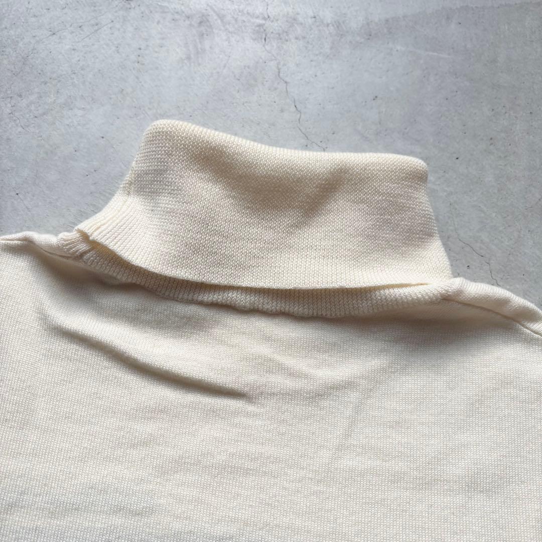 JUN&ROPE’ ジュンアンドロペ ウールニットタートルネックセーター ロゴ