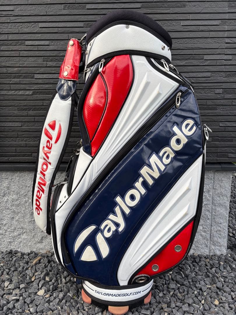 TaylorMade テーラーメイド キャディバッグ 白/青/赤