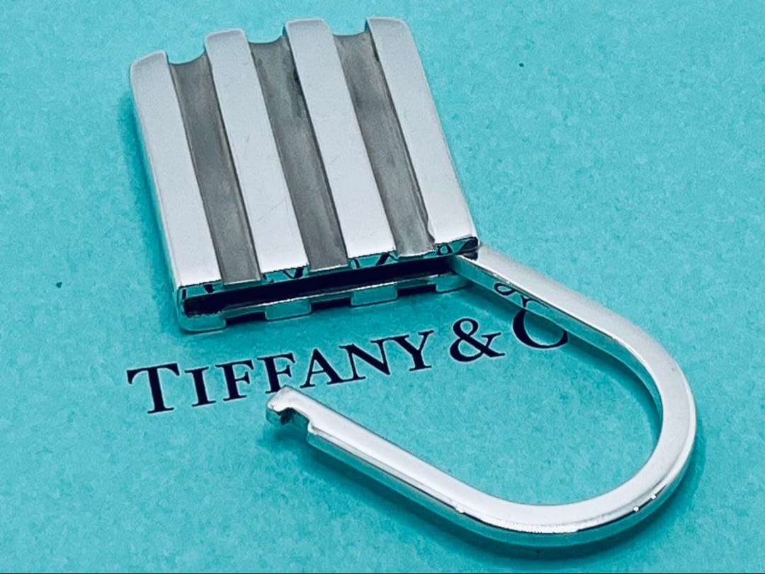 h447 希少　オールド　ティファニー　1995 キーリング　キーホルダー925