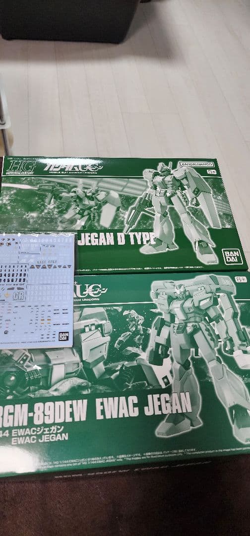 1/144 HG EWACジェガン + ジェガンD型+ジェガン祭りデカール