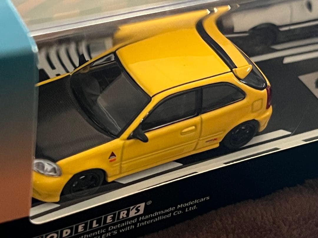 モデラーズ 頭文字D ミニカー 1/64 舘智幸 EK9 藤原拓海 ハチロク