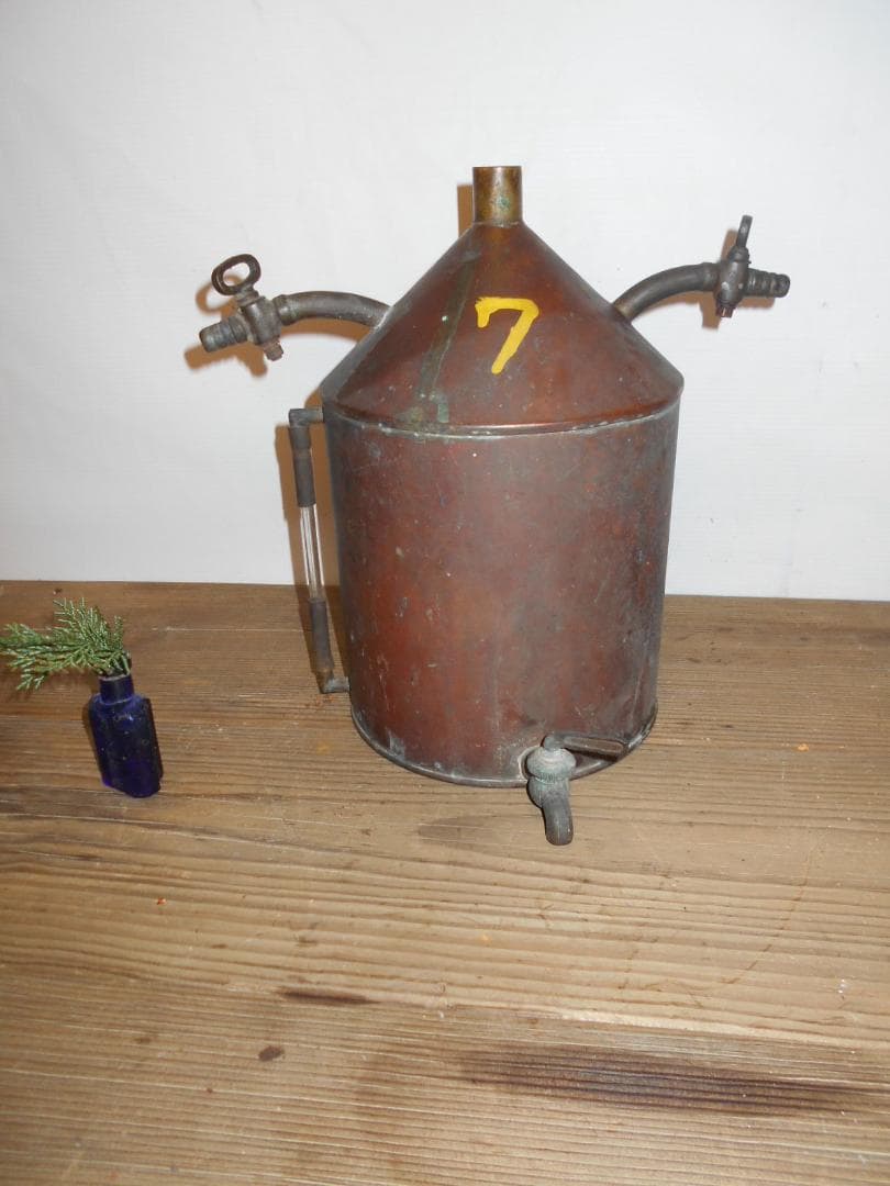 ■蒸留器　珈琲/焙煎/銅製/エスプレッソ/純水/実験/コーヒー/化学