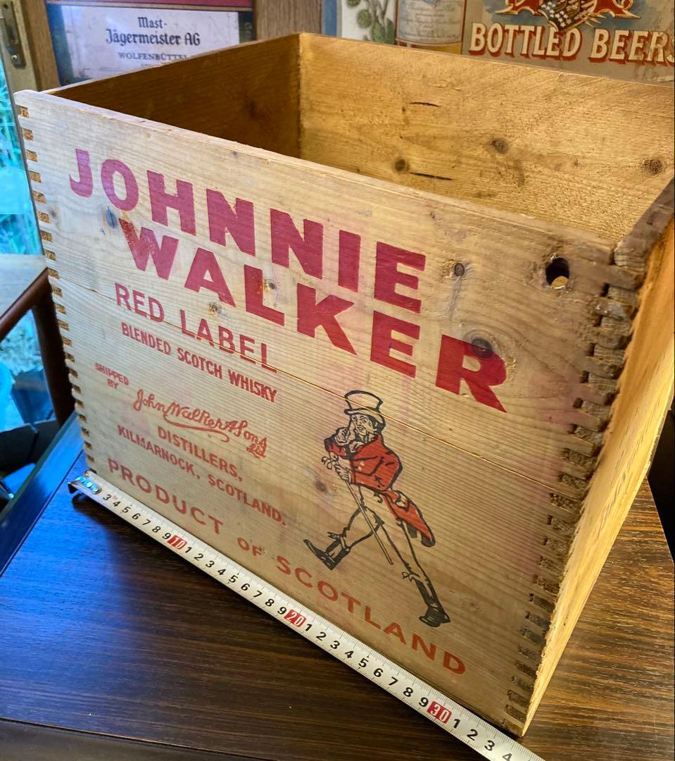 ジョニーウォーカー ウイスキー ヴィンテージ 木箱 英国 イギリス 昭和 レトロ