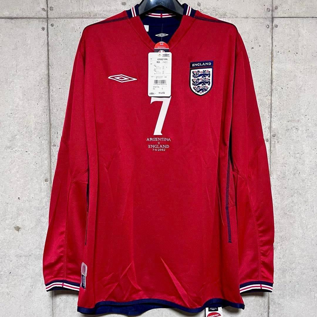 【新品/タグ付き】2002日韓W杯 イングランド代表 ♯7 ベッカム【Lサイズ】