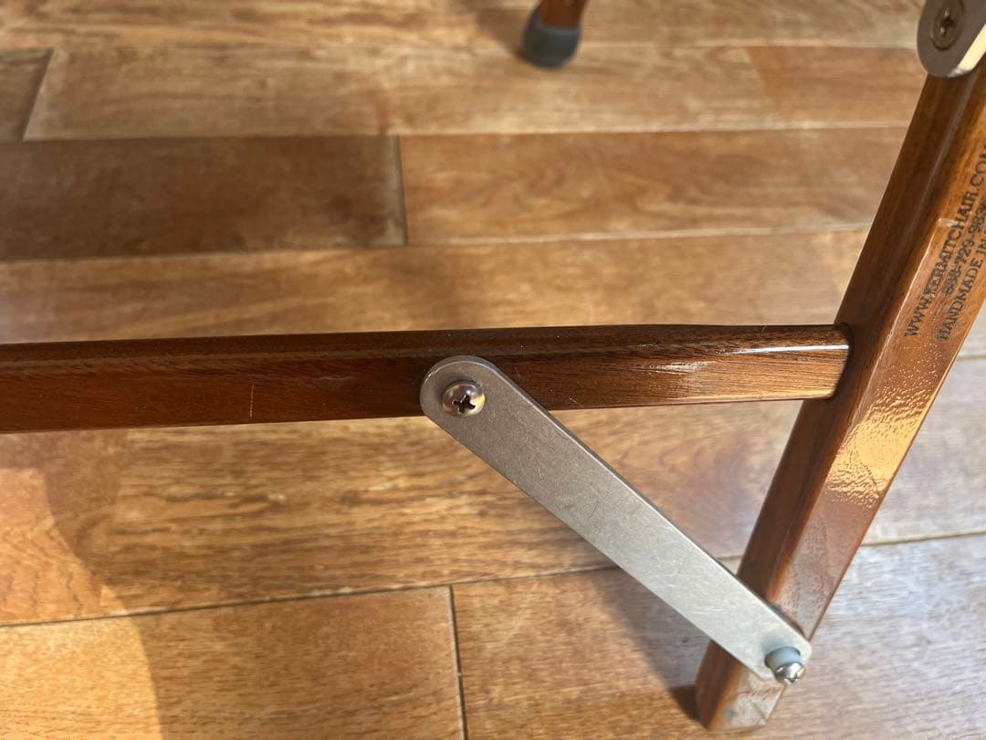 最終値下！カーミットチェアウォールナット　ベージュ　新品シート付き