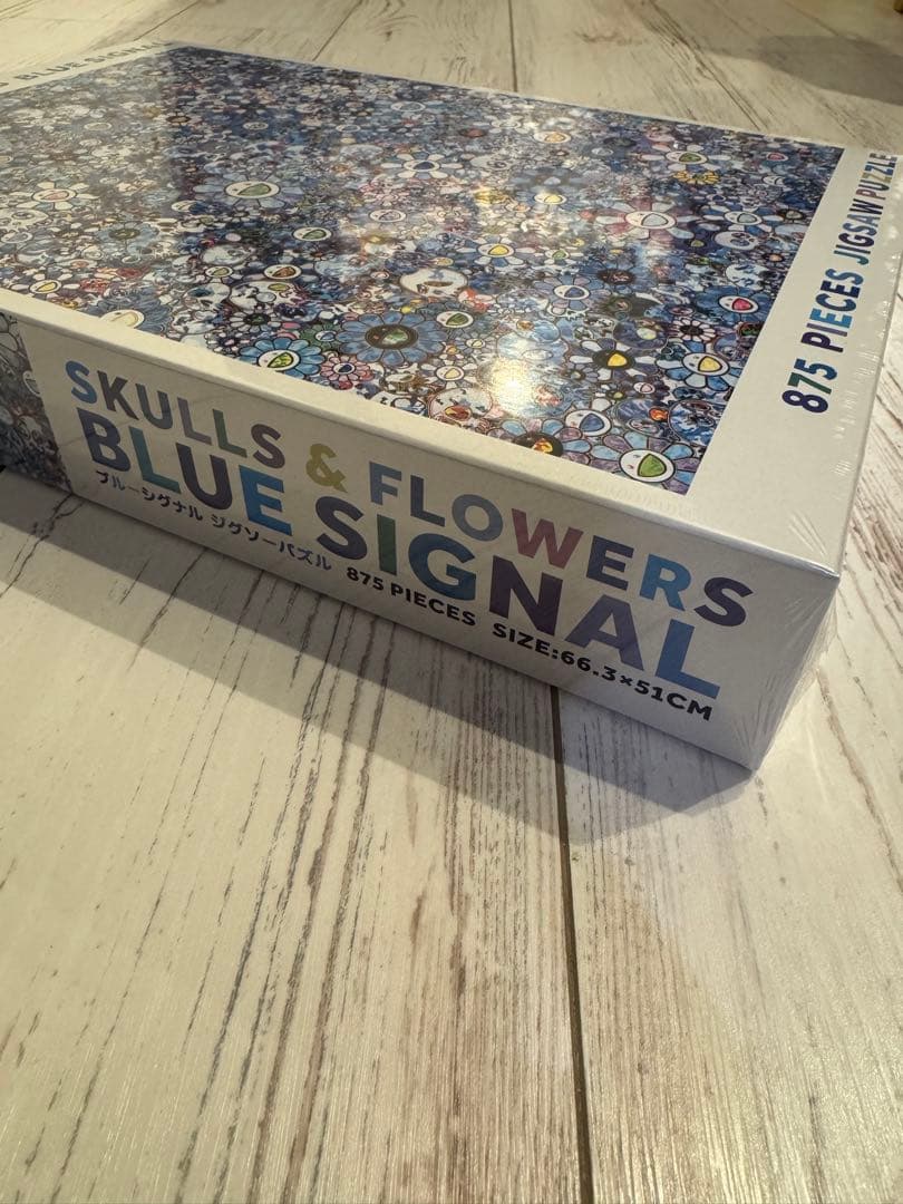 村上隆 パズル SKULLS & FLOWERS BLUE SIGNAL 875