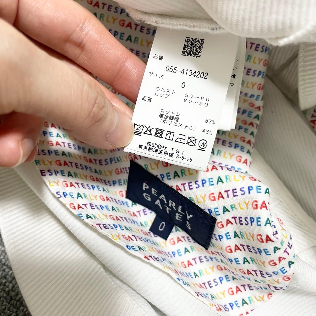 PEARLY GATESパーリーゲイツ35周年 スカーフ付きストレッチスカート