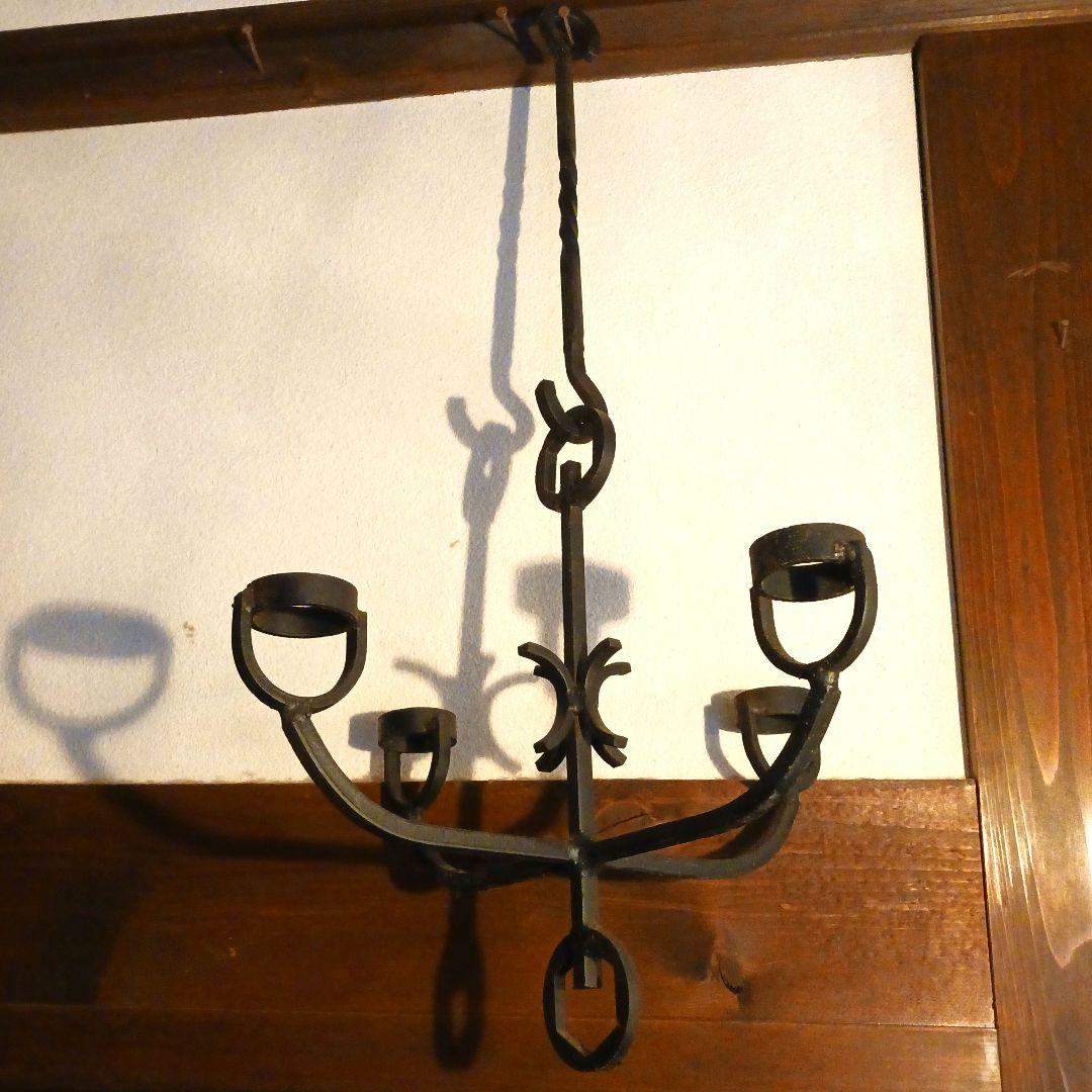 【週末値下げ】アイアン製キャンドルホルダー アンティーク