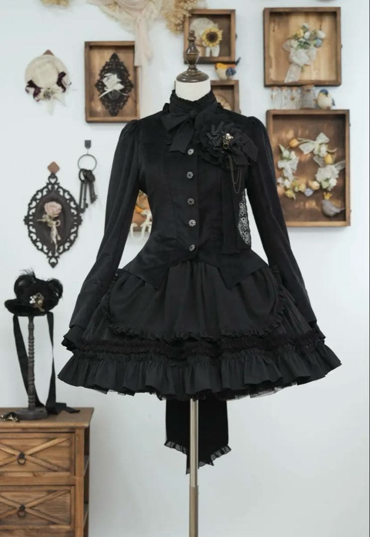 【新品未使用】星箱Works 晩課のドレス スカート 黒