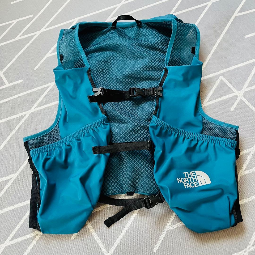 美品】ザノースフェイス トレランリュックNM62393ブルー10L/Lサイズ