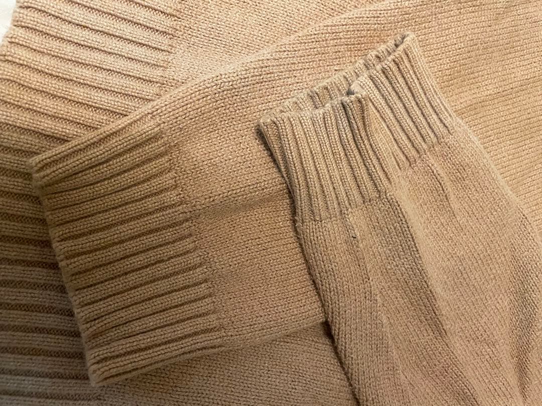 古着　ポロ　ラルフローレン　刺繍ロゴハーフジップ ニットセーター