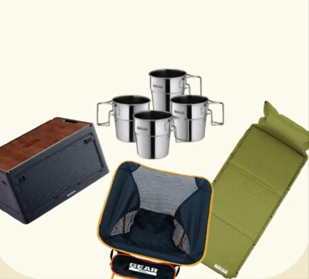 新型　スペーシア　ギアの外遊び4点セット＋オリジナルジャガードスリムバスタオル