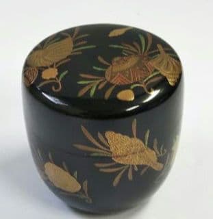 茶道具 薄器 大棗 海松貝蒔絵 塚本規義 山中塗 新品