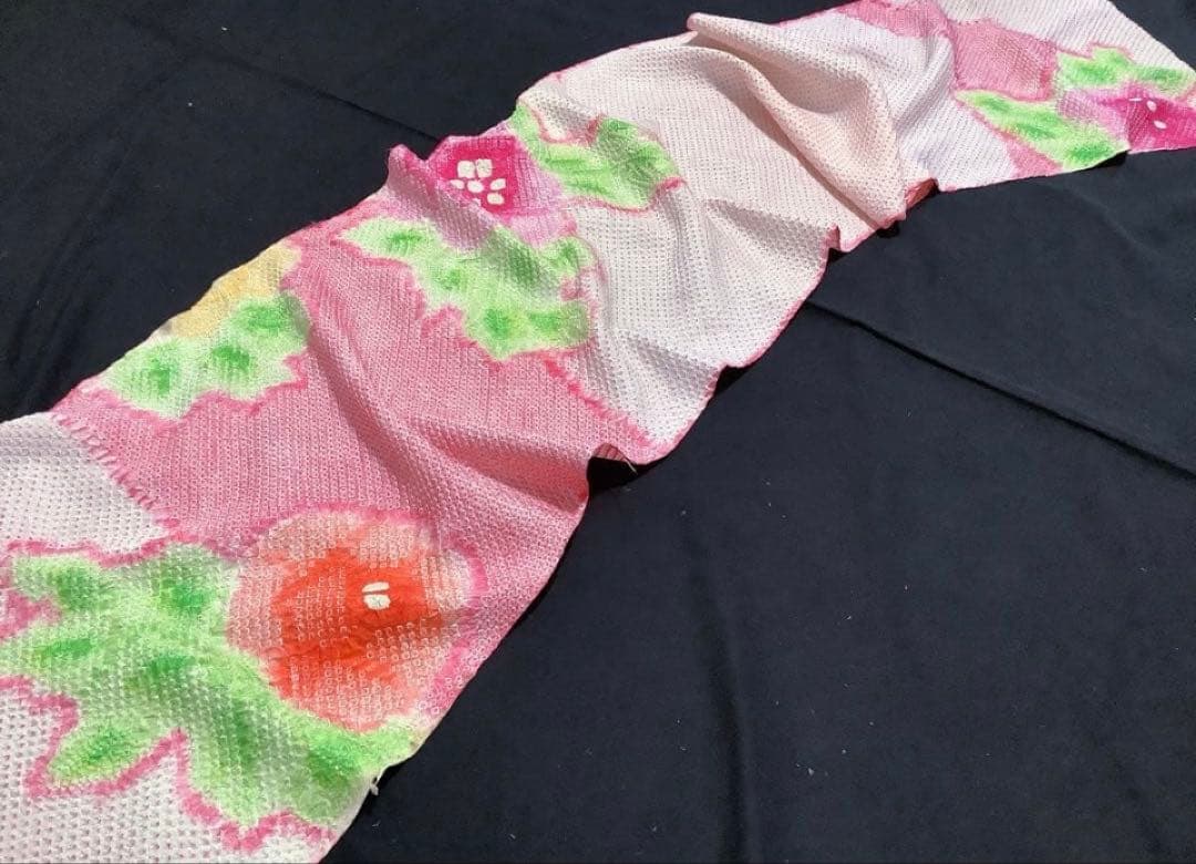 B462.pon2pan2☆犬オーダー有松絞りお着物☆犬オーダーお引き摺りお着物