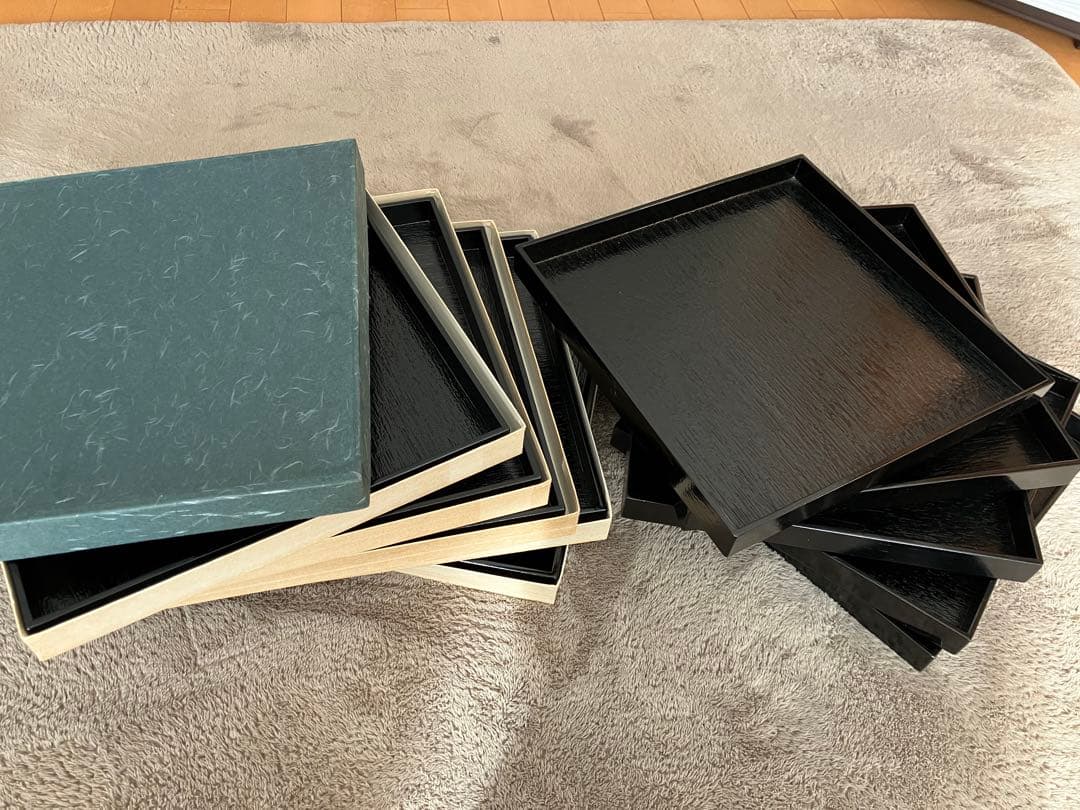 のんさま専用　漆器トレイ お膳2種類　10枚×2セット