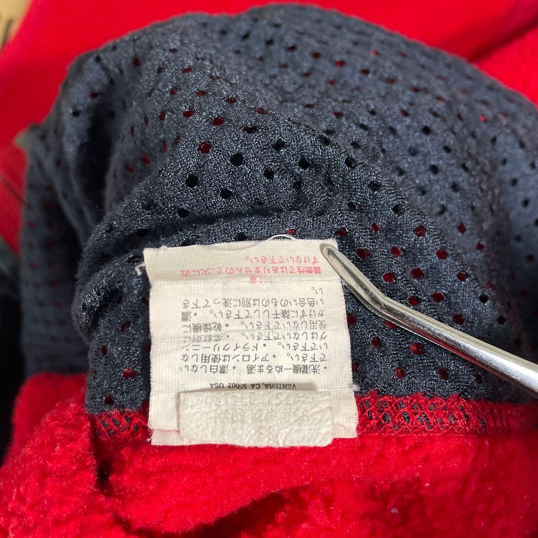 パタゴニア　USA製 90s シンチラベスト　刺繍ロゴ　フリース　XL