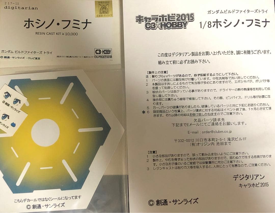 ガンダム デジタリアン 1/8 ホシノ フミナ ガレージキット 完成品 ガレキ