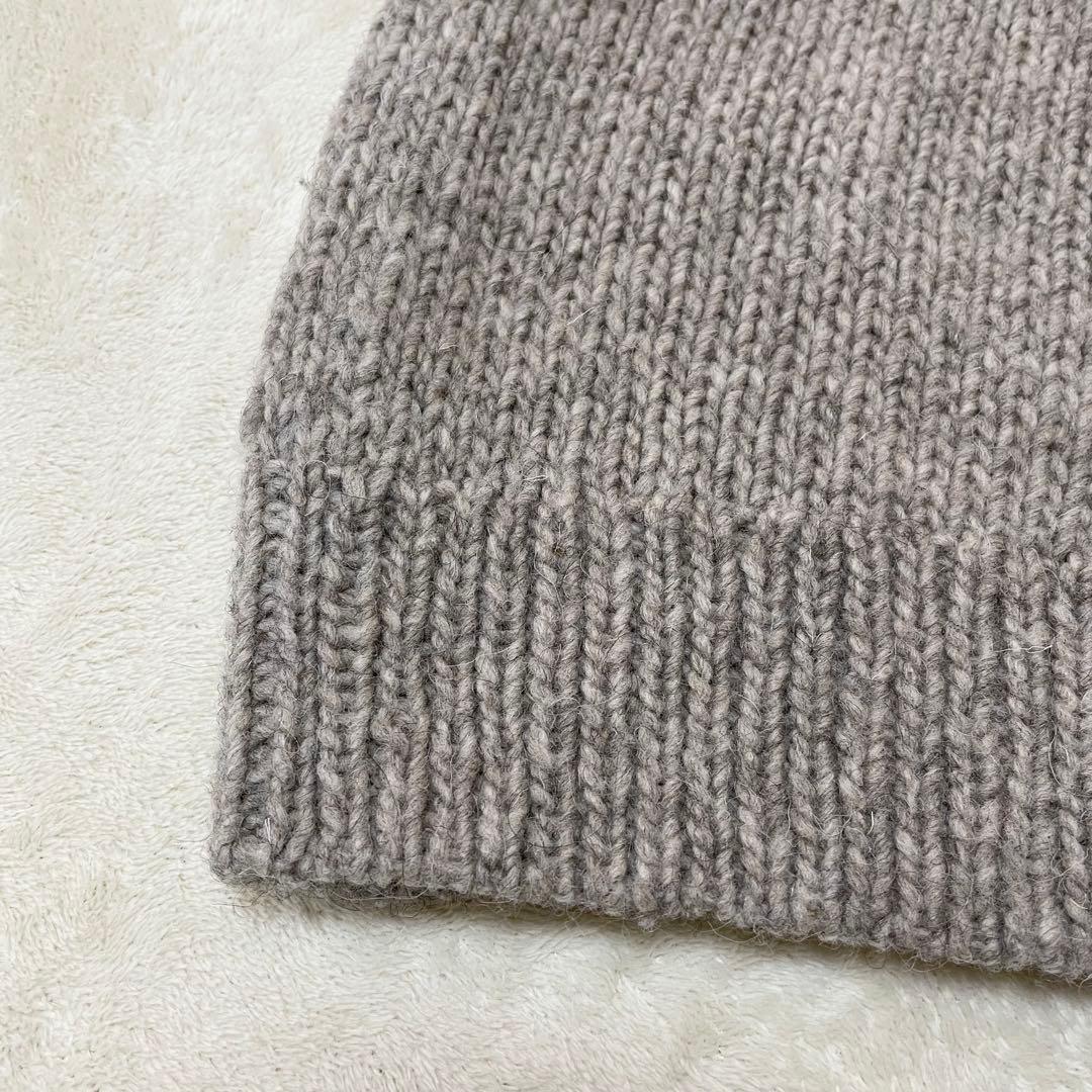 かぐれ　ロングカーディガン　ニットコート　ガウン　ウール　ペルー