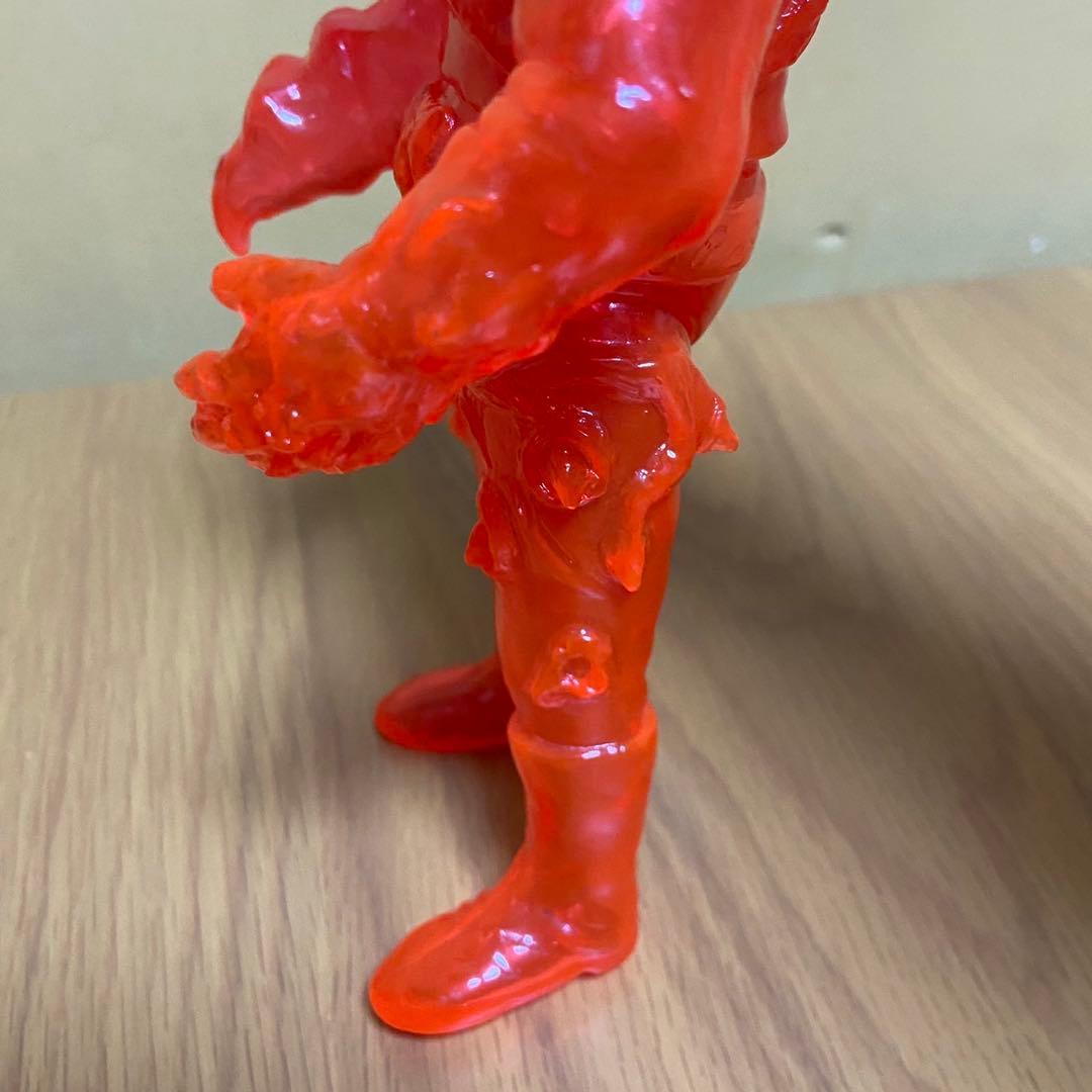 ヤモマーク　キノコ汁男 クリアオレンジ成型 未塗装 ソフビ 5415