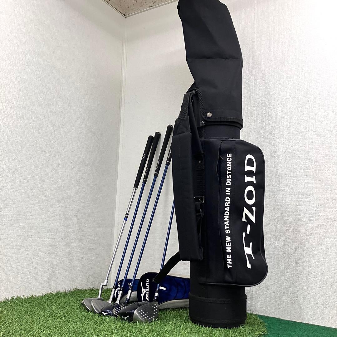 ミズノ ジュニア ゴルフクラブ 120cmタイプ 5本セット バッグ付 USED