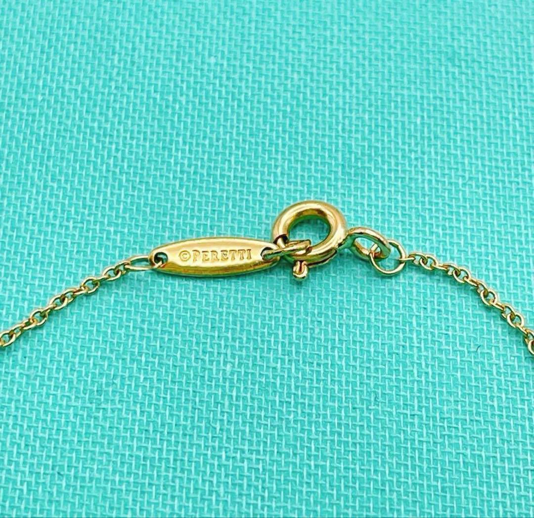 美品ティファニーダイヤモンドバイザヤード　イエローゴールド　エルサペレッティ