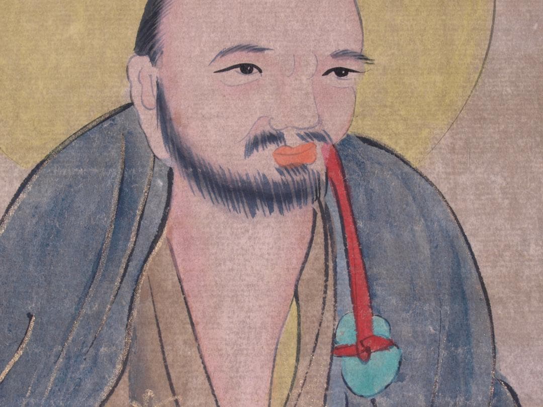 蔵整理品　中国清時代絵　肉筆水彩絵　骨董品　唐物 R1702 C6-3