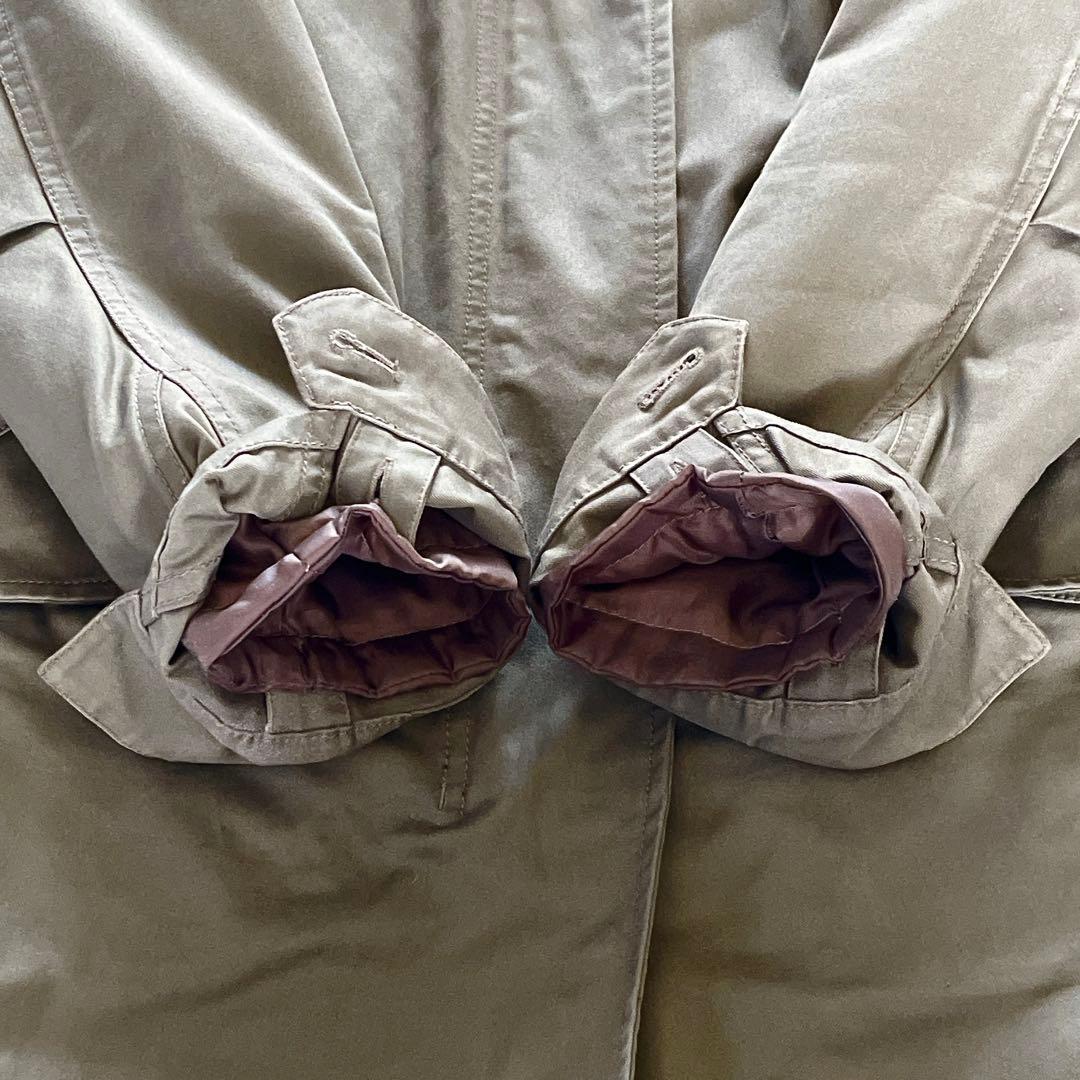 【フレッドペリー】英国柄 モッズコート ボアライナー ユニオンジャック カーキM