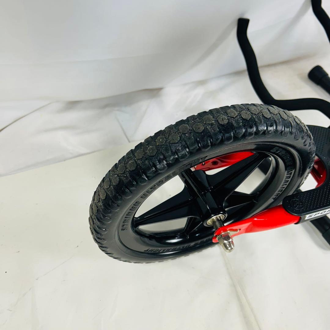 【美品】ストライダー STRIDER スポーツ ステップ付きレッド12型 ②