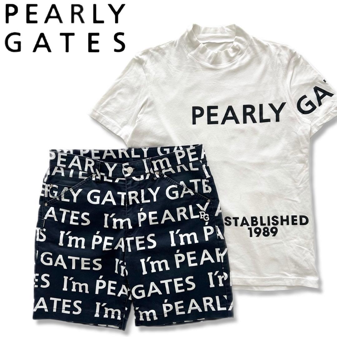 Pearlygates パーリーゲイツ　セットアップ　シャツ　パンツ　総柄　M